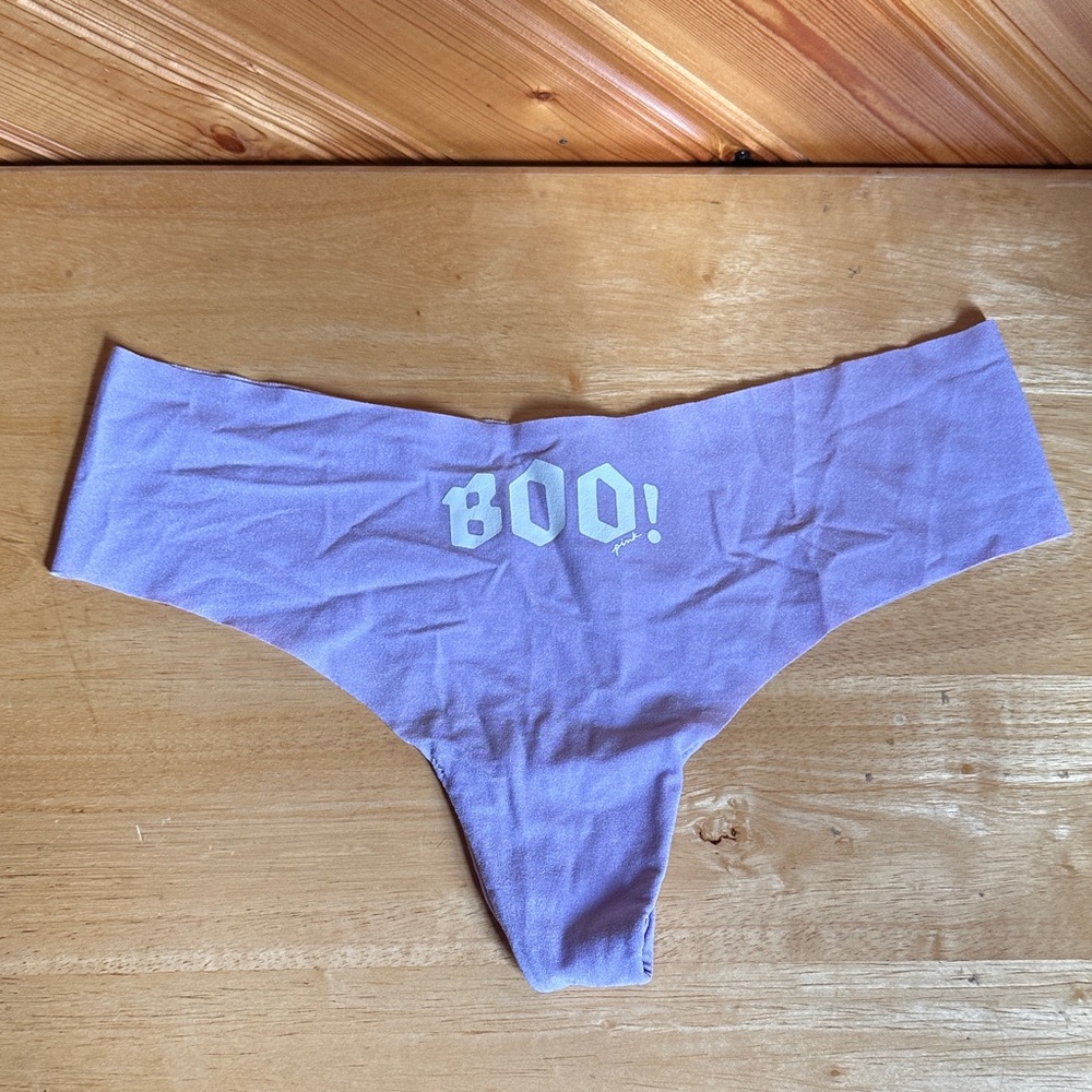 PINK No Show Halloween Boo! Thong
